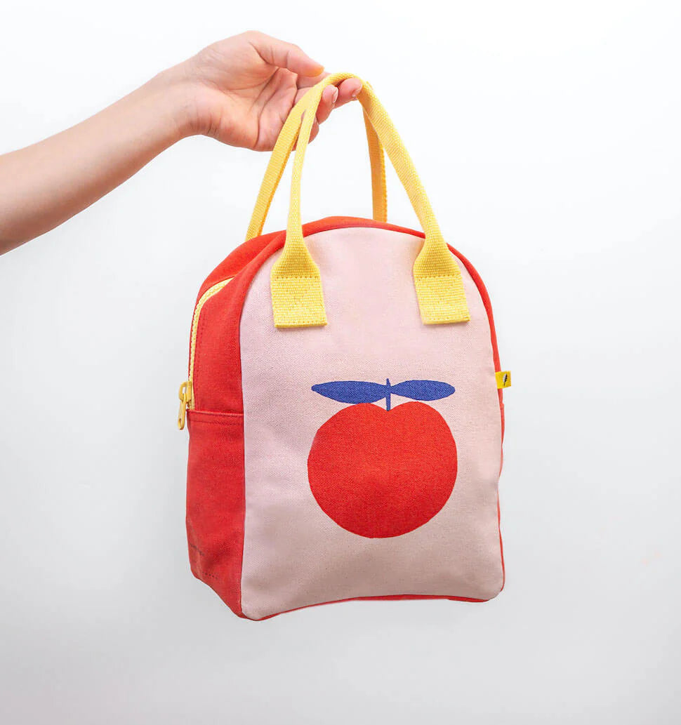 Fluf Zipper Lunch Bag- Red Apple