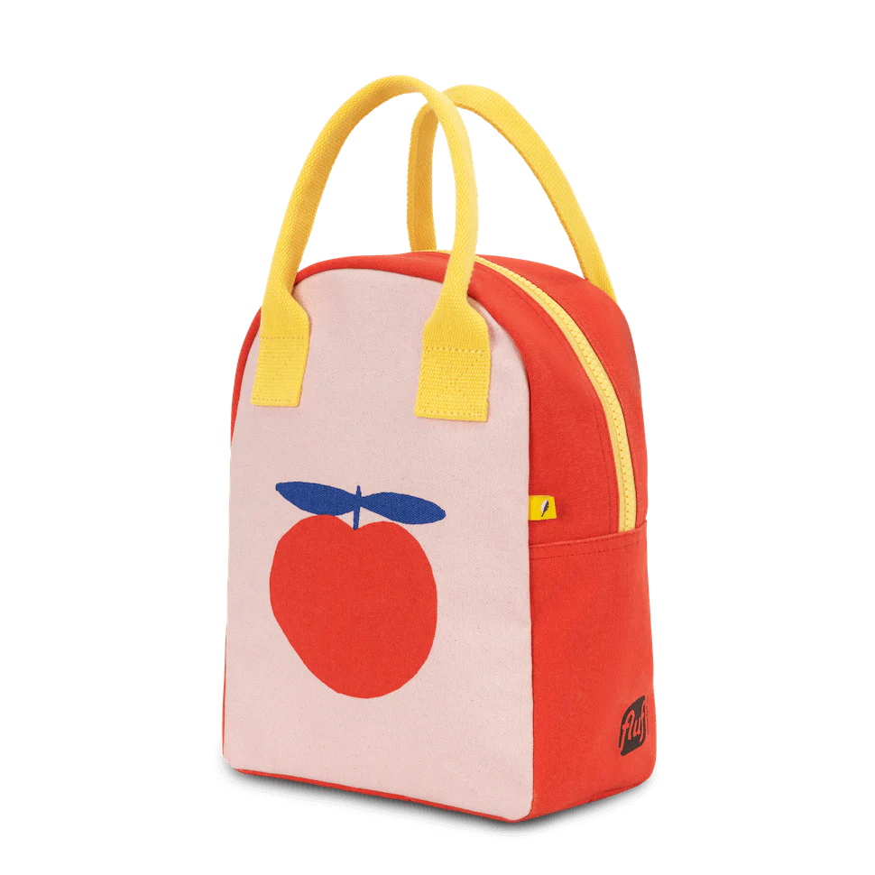 Fluf Zipper Lunch Bag- Red Apple