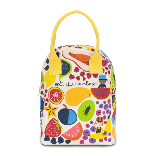 Fluf Zipper Lunch Bag- Eat The Rainbow