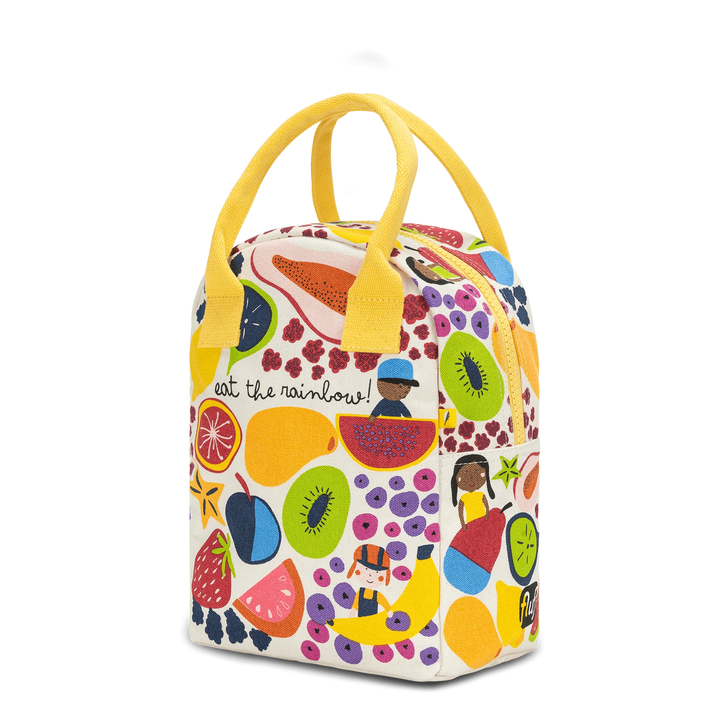 Fluf Zipper Lunch Bag- Eat The Rainbow