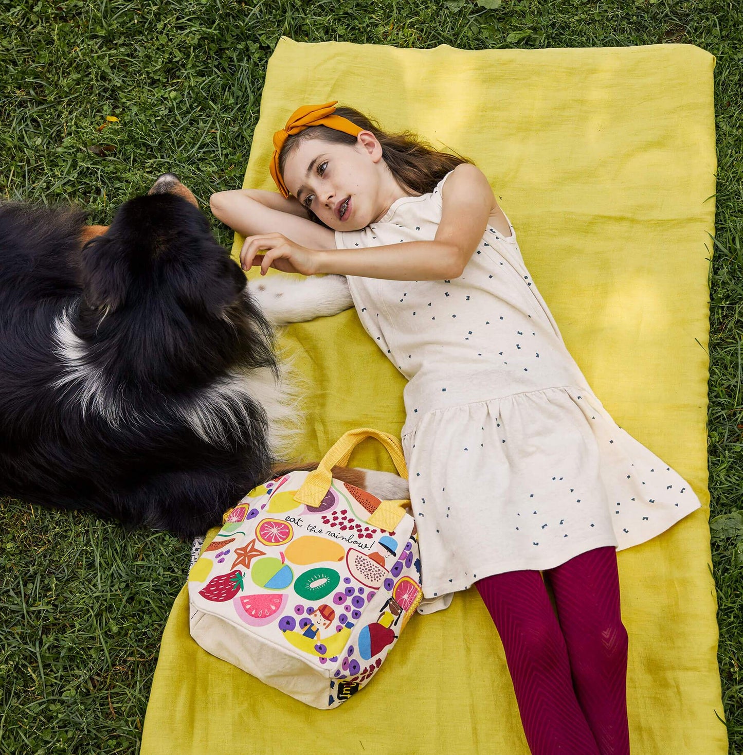 Fluf Zipper Lunch Bag- Eat The Rainbow