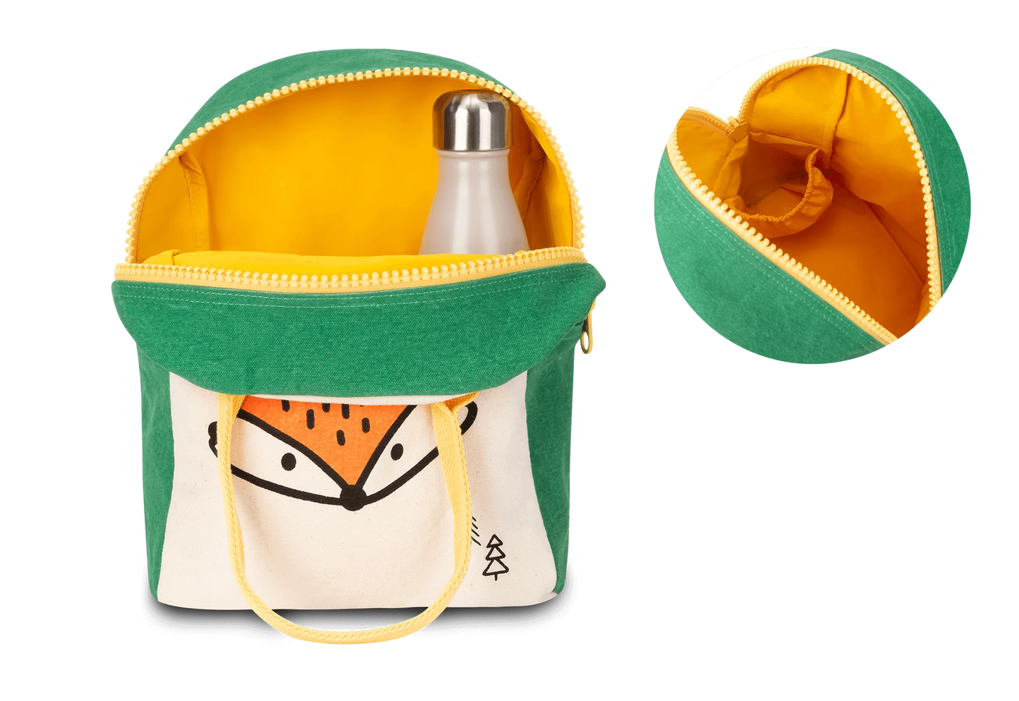 Fluf Zipper Lunch Bag- Fox