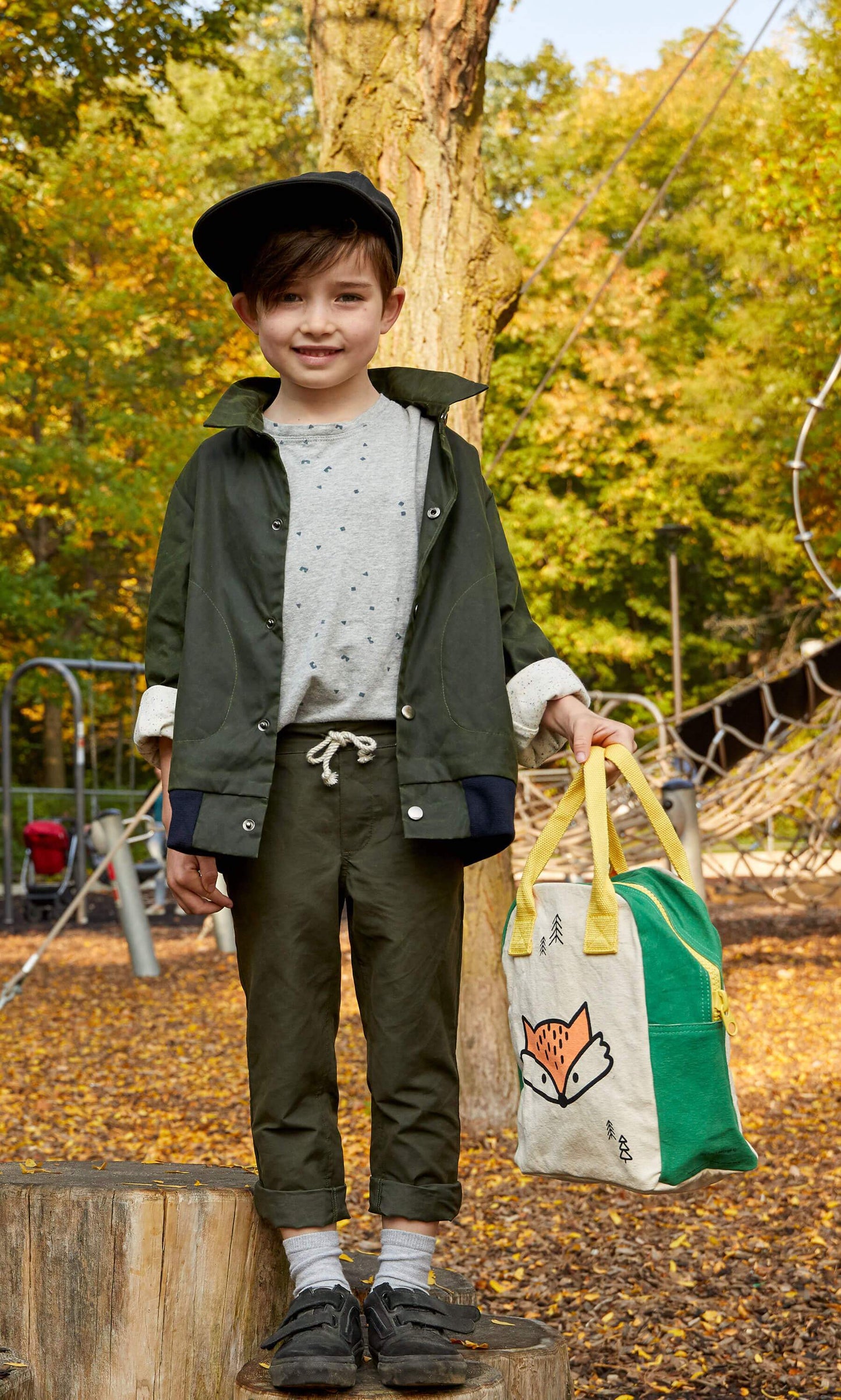 Fluf Zipper Lunch Bag- Fox