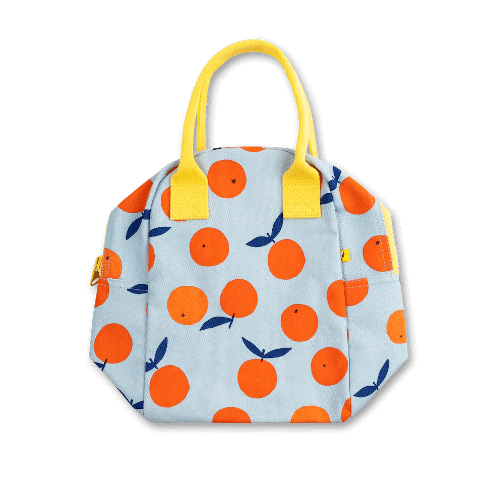 Fluf Zipper Lunch Bag- Oranges