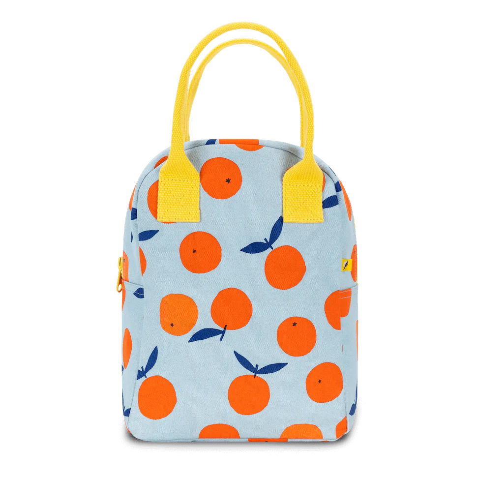 Fluf Zipper Lunch Bag- Oranges