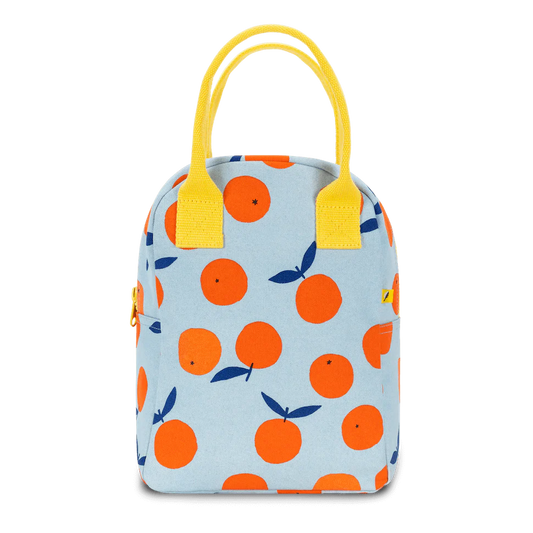 Fluf Zipper Lunch Bag- Oranges