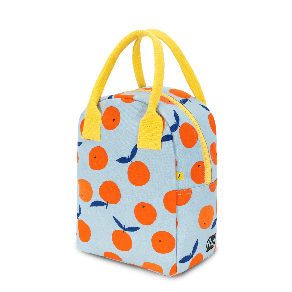 Fluf Zipper Lunch Bag- Oranges