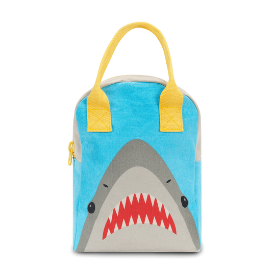 Fluf Zipper Lunch Bag- Shark