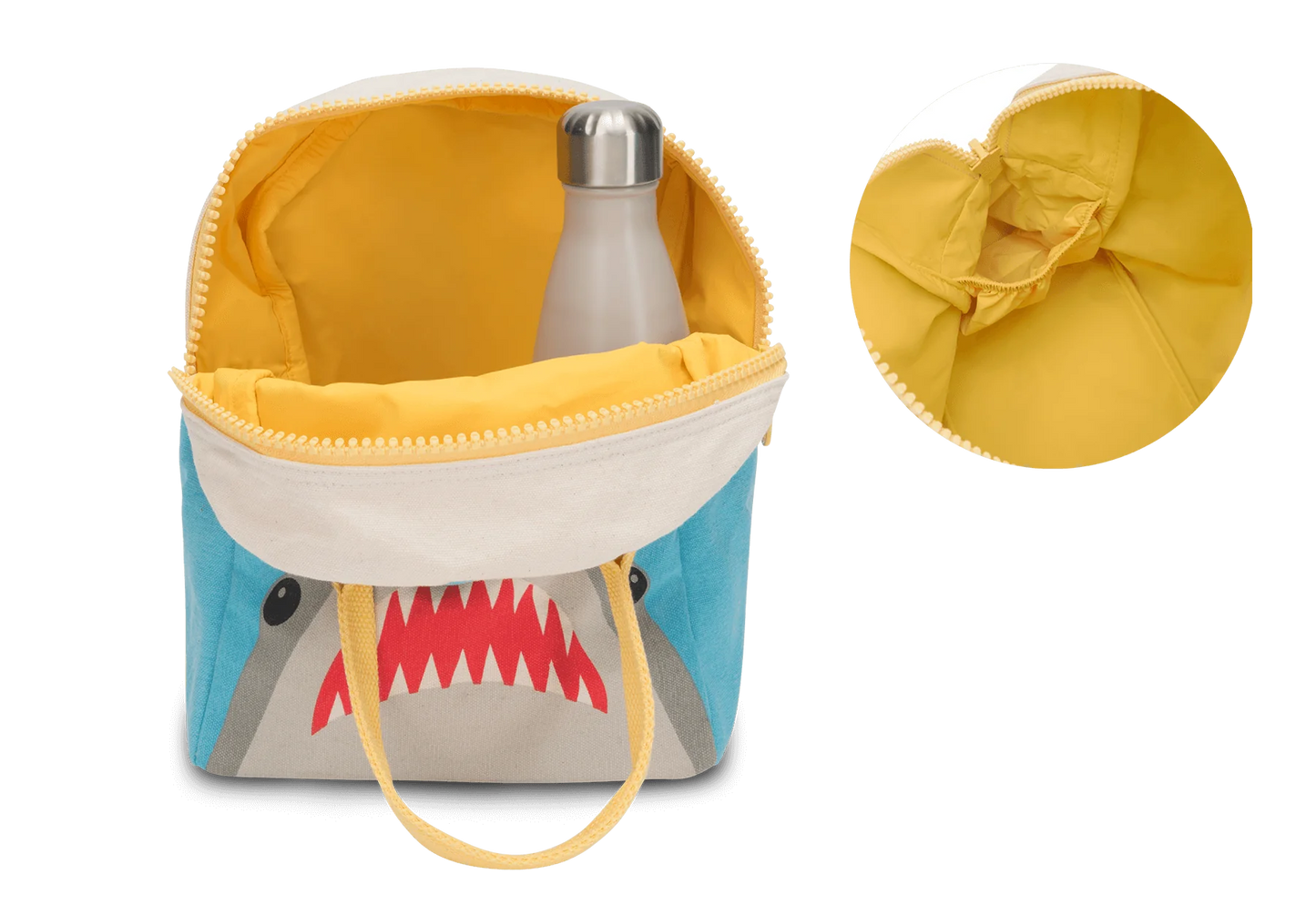 Fluf Zipper Lunch Bag- Shark