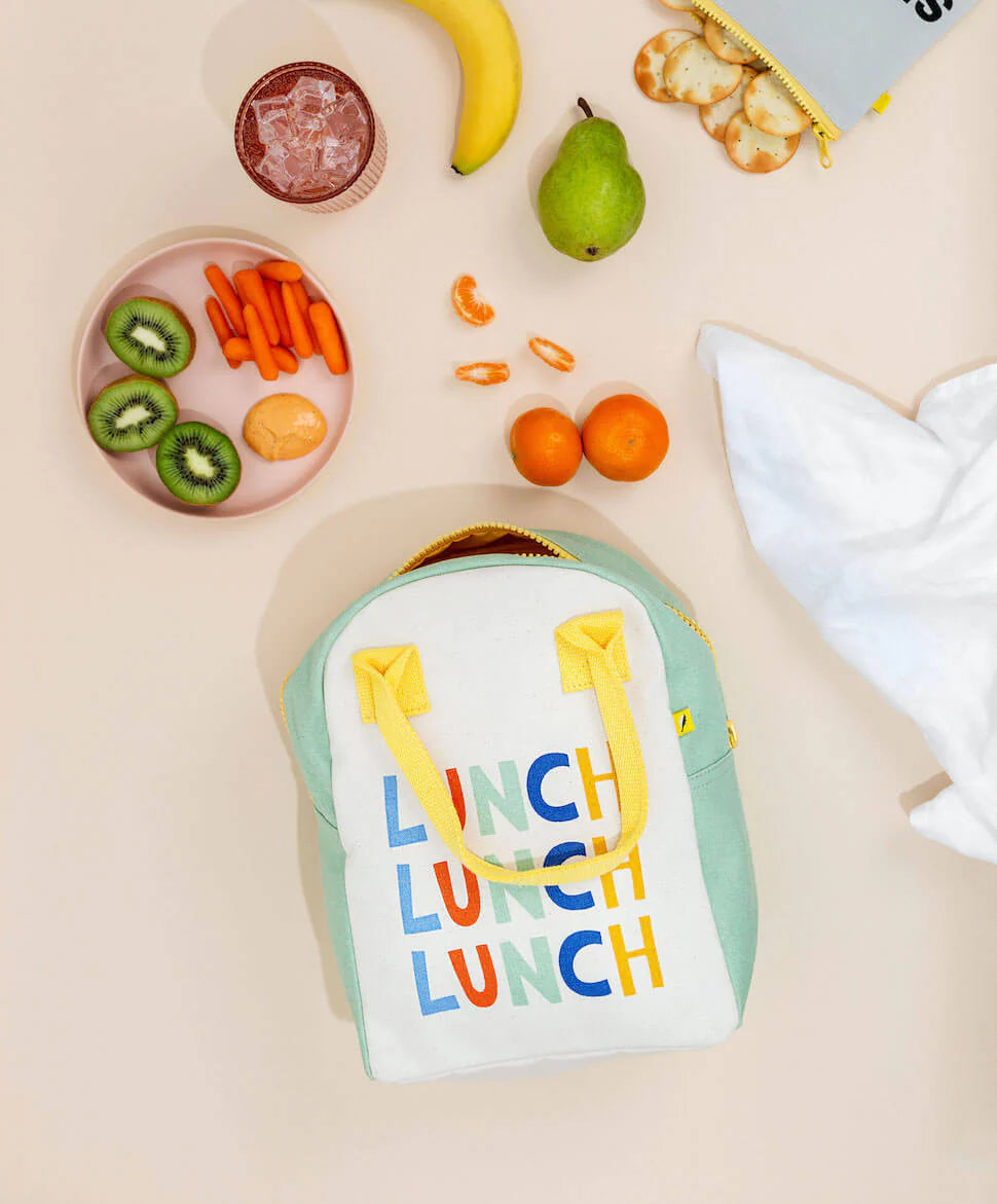 Fluf Zipper Lunch Bag- Triple Lunch