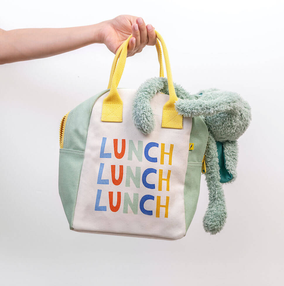 Fluf Zipper Lunch Bag- Triple Lunch