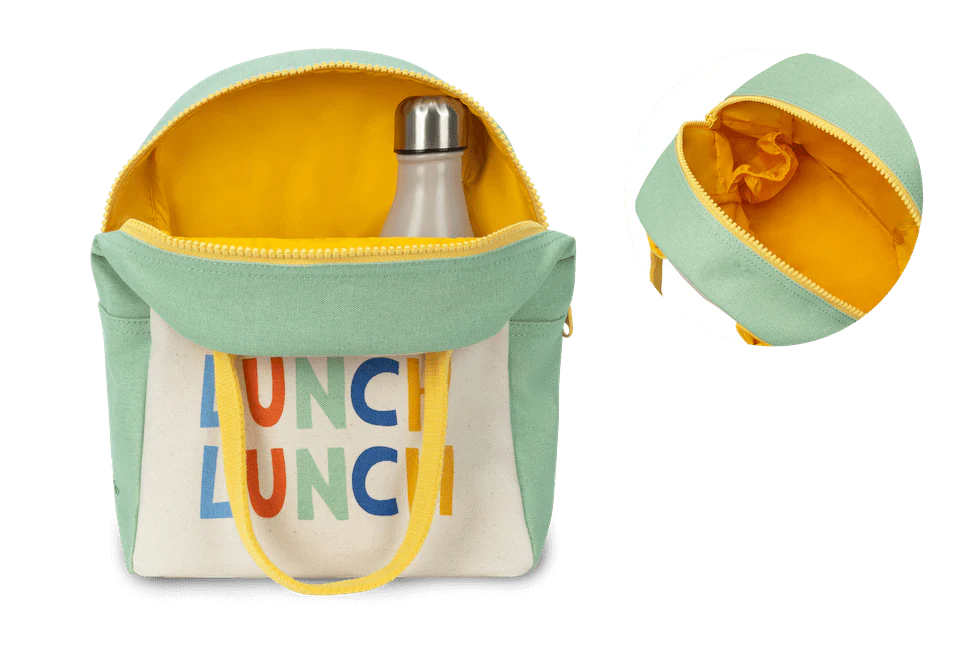 Fluf Zipper Lunch Bag- Triple Lunch