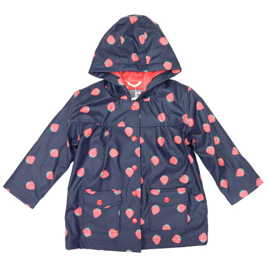 Korango - Strawberry Raincoat Navy - Terry Towel