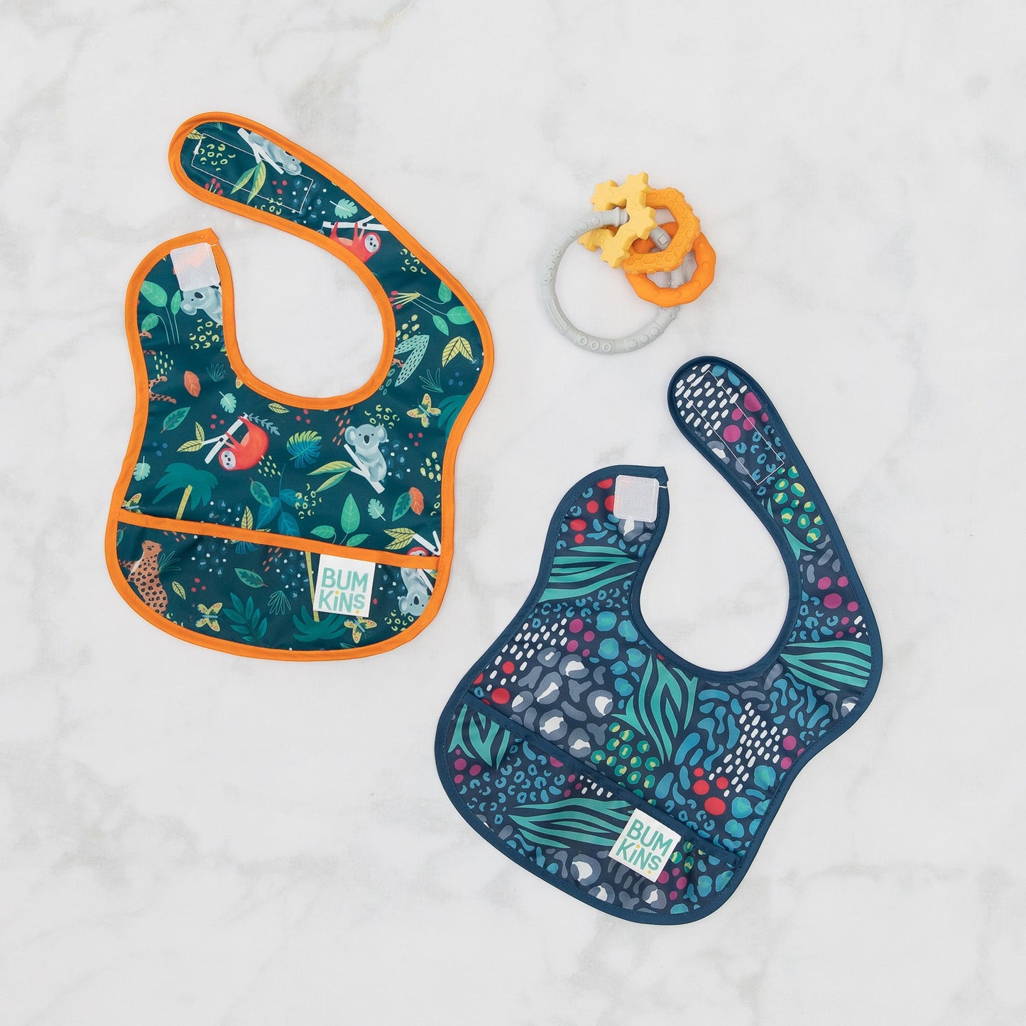 Bumkins - Starter Bib 2Pk - Jungle/Animal Prints