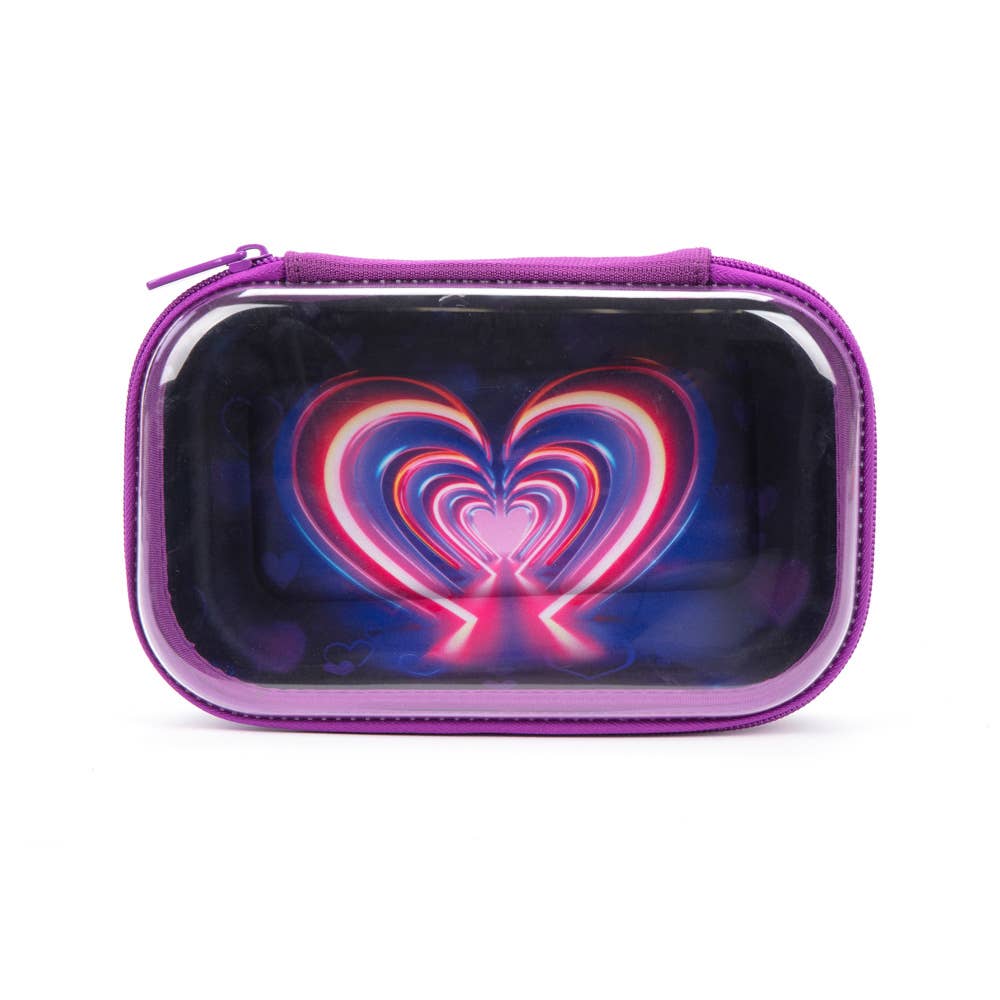 ZIPIT - ZIPIT Clear Top Pencil Box for Kids: Heart