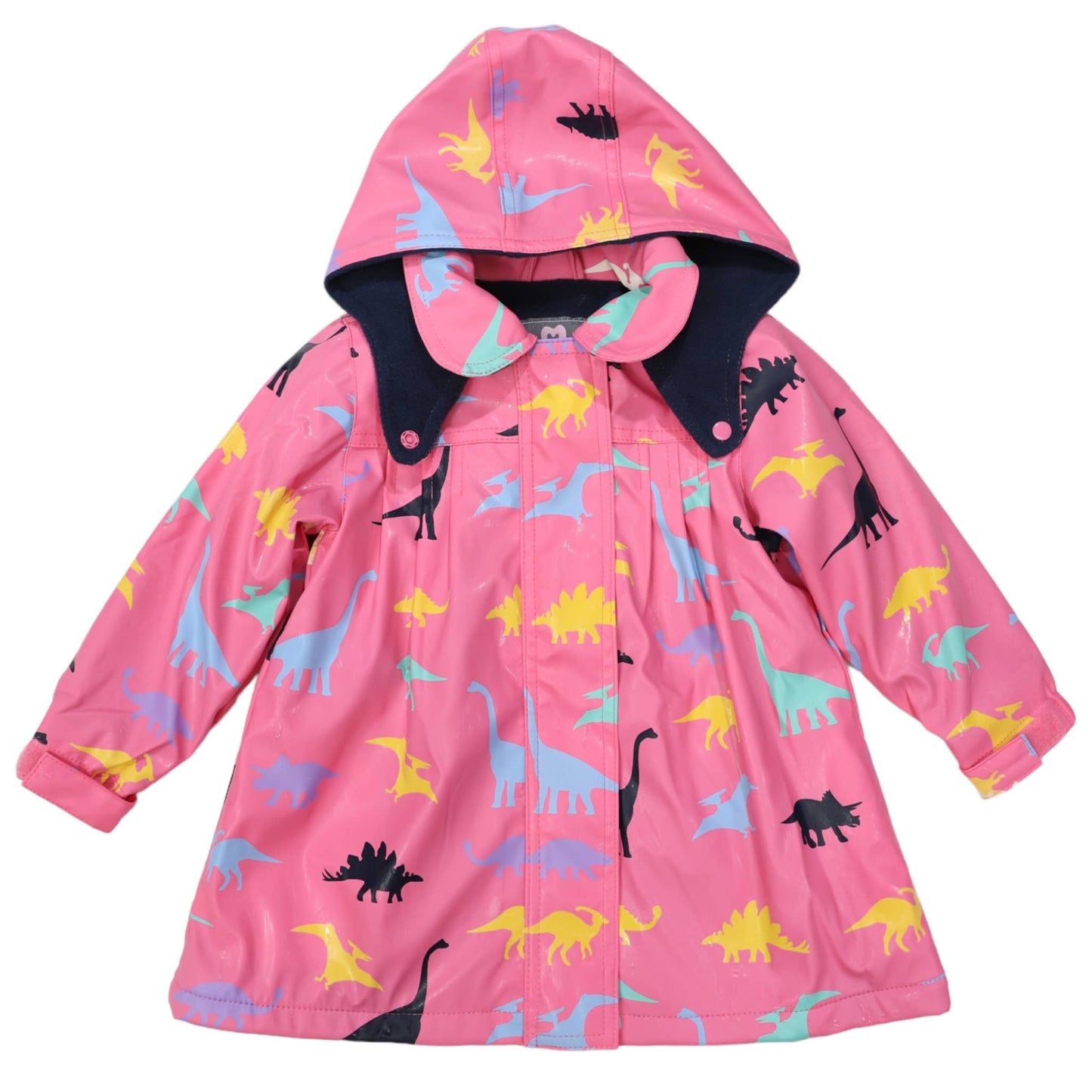 Korango - Dinosaur Colour Change Raincoat Hot Pink - Polar Fleece