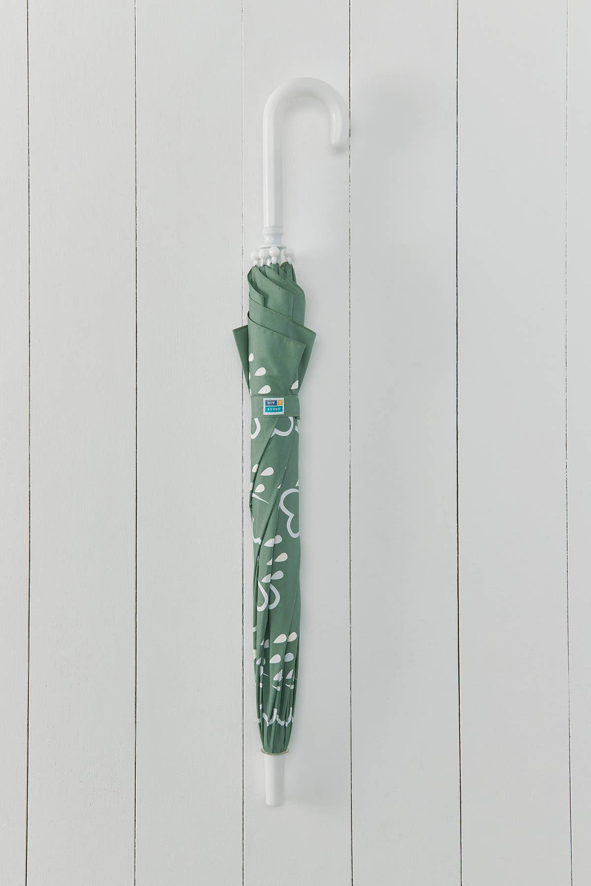 Grass & Air - Little Kids Colour-Revealing Umbrella In Khaki Green