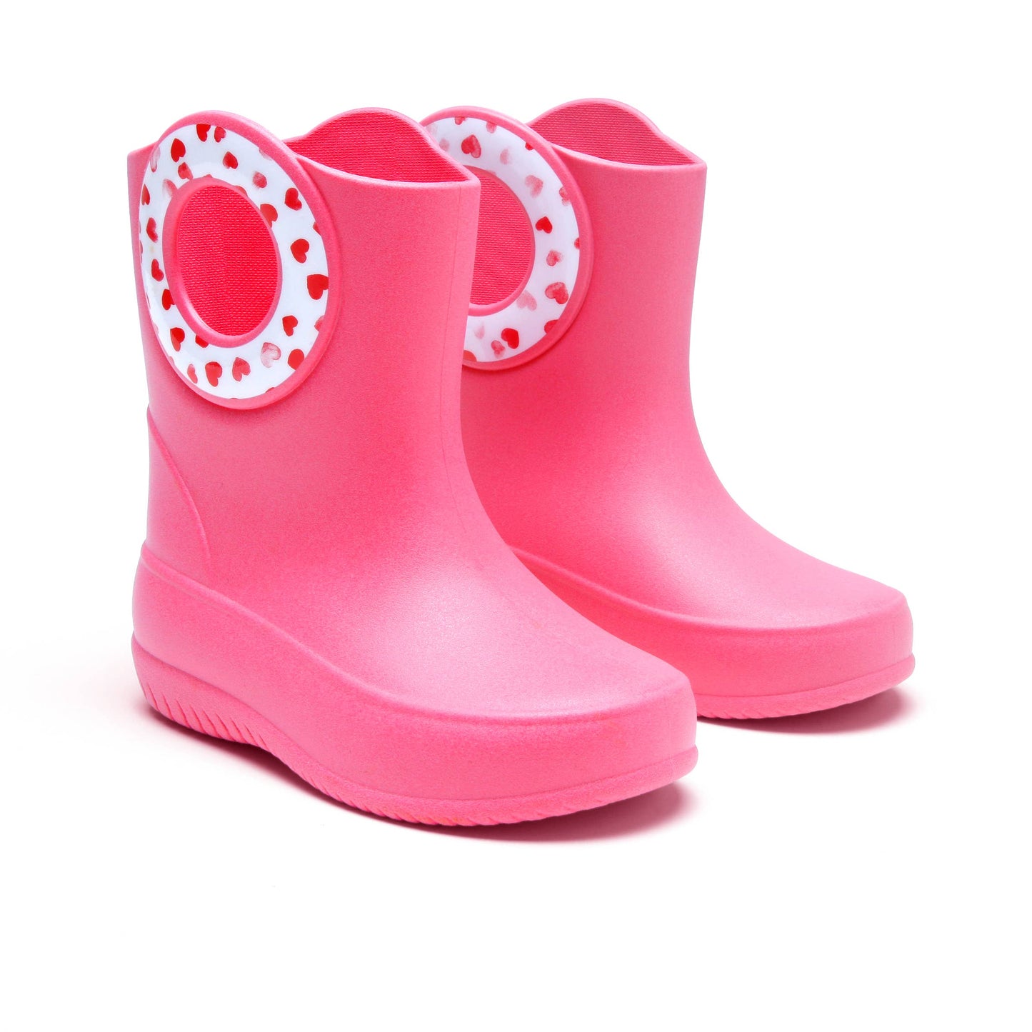 Okabashi - Kendall Toddler Rain Boot: Pink- Hearts