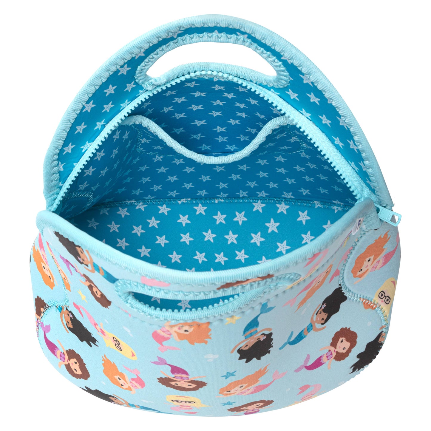 My Funkins - Large, Machine Washable Lunch Bag for Kids - Mermaids