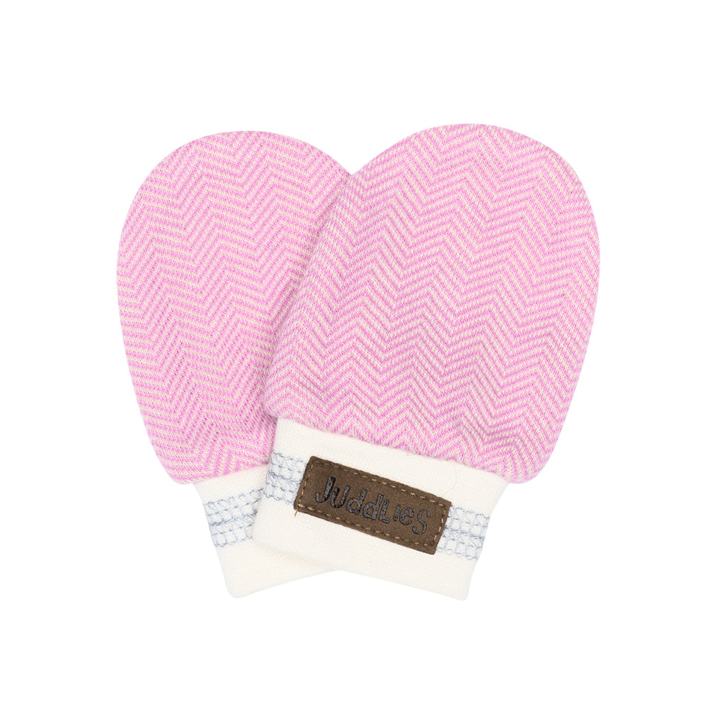 Juddlies - Organic Cottage Scratch Mitts - Sunset Pink