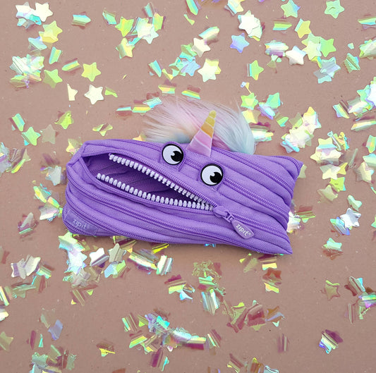 ZIPIT - ZIPIT Unicorn Pencil Case, Purple