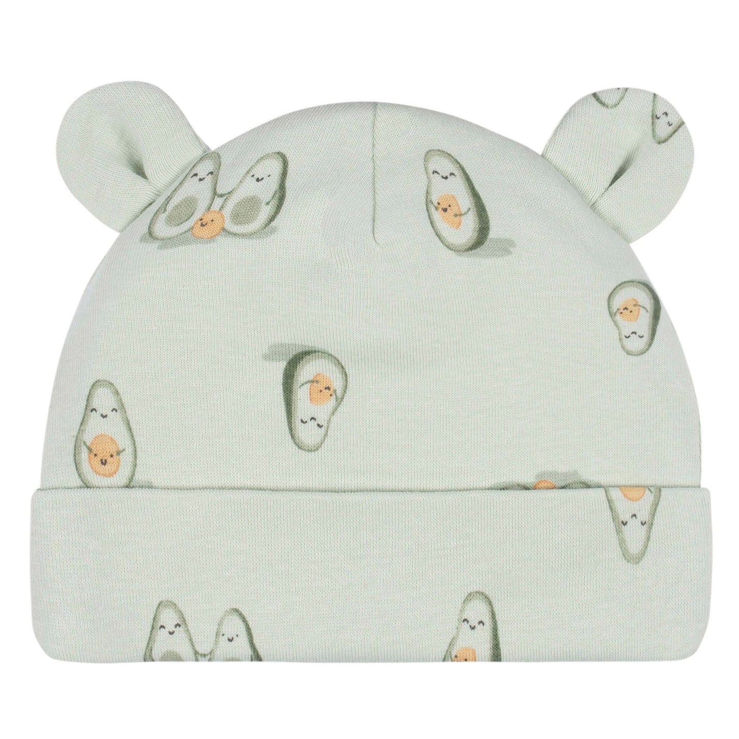 Gerber - 4-Piece Baby Neutral Avo Cuddle Cap & Mitten Set -0-6 Month