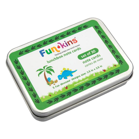 My Funkins - Lunchbox Note Cards for Kids - Green Dinosaurs