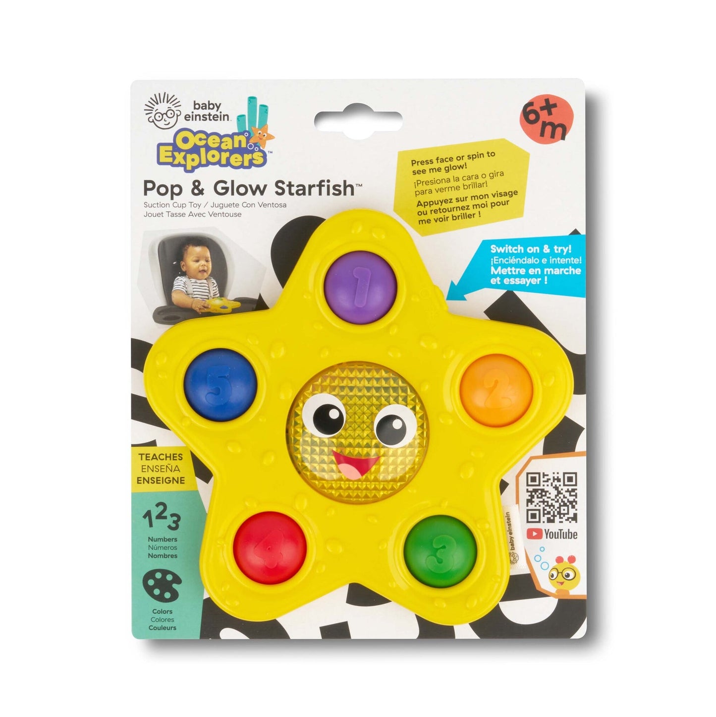 BABY EINSTEIN - Pop & Glow Starfish™ Suction Cup Toy