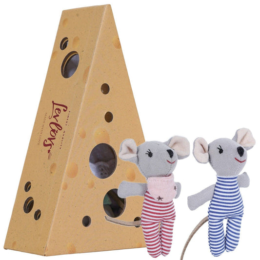 Levlovs - Baby Mice in Cheese Box - 3"