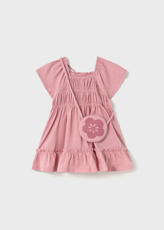 Mayoral Baby Girl Dress with Bag Rosado