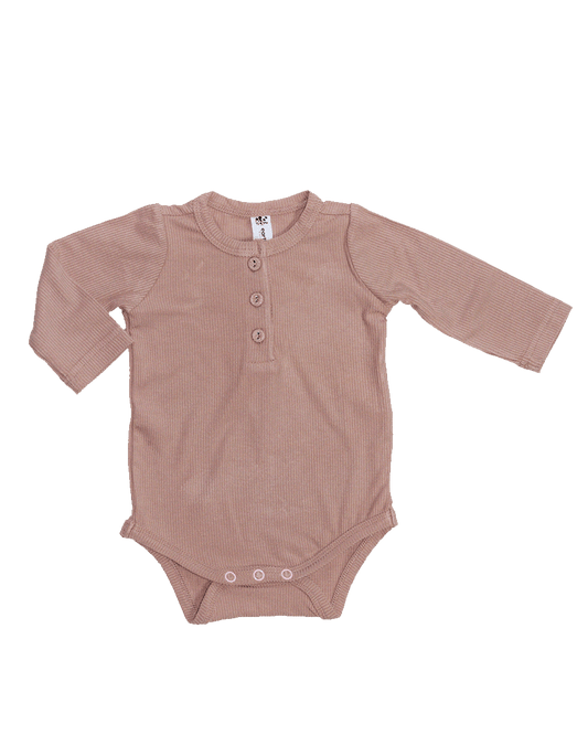 Earth Baby Outfitters- Bamboo Ribbed Long Sleeve Bodysuit