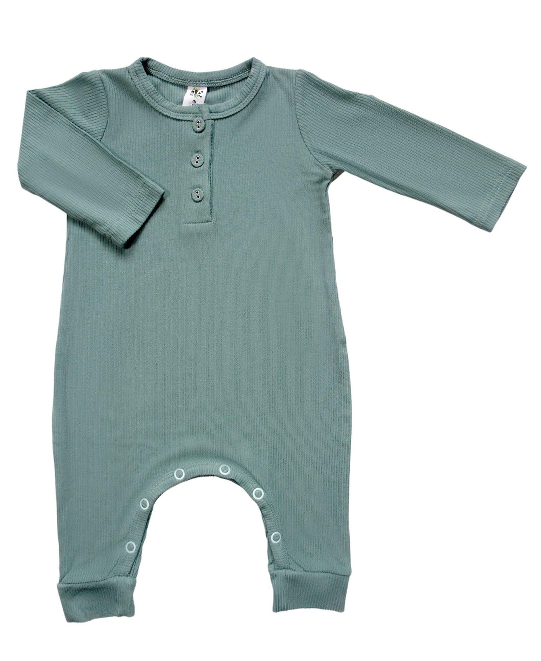 Earth Baby Outfitters-Bamboo Ribbed Long Sleeve Romper