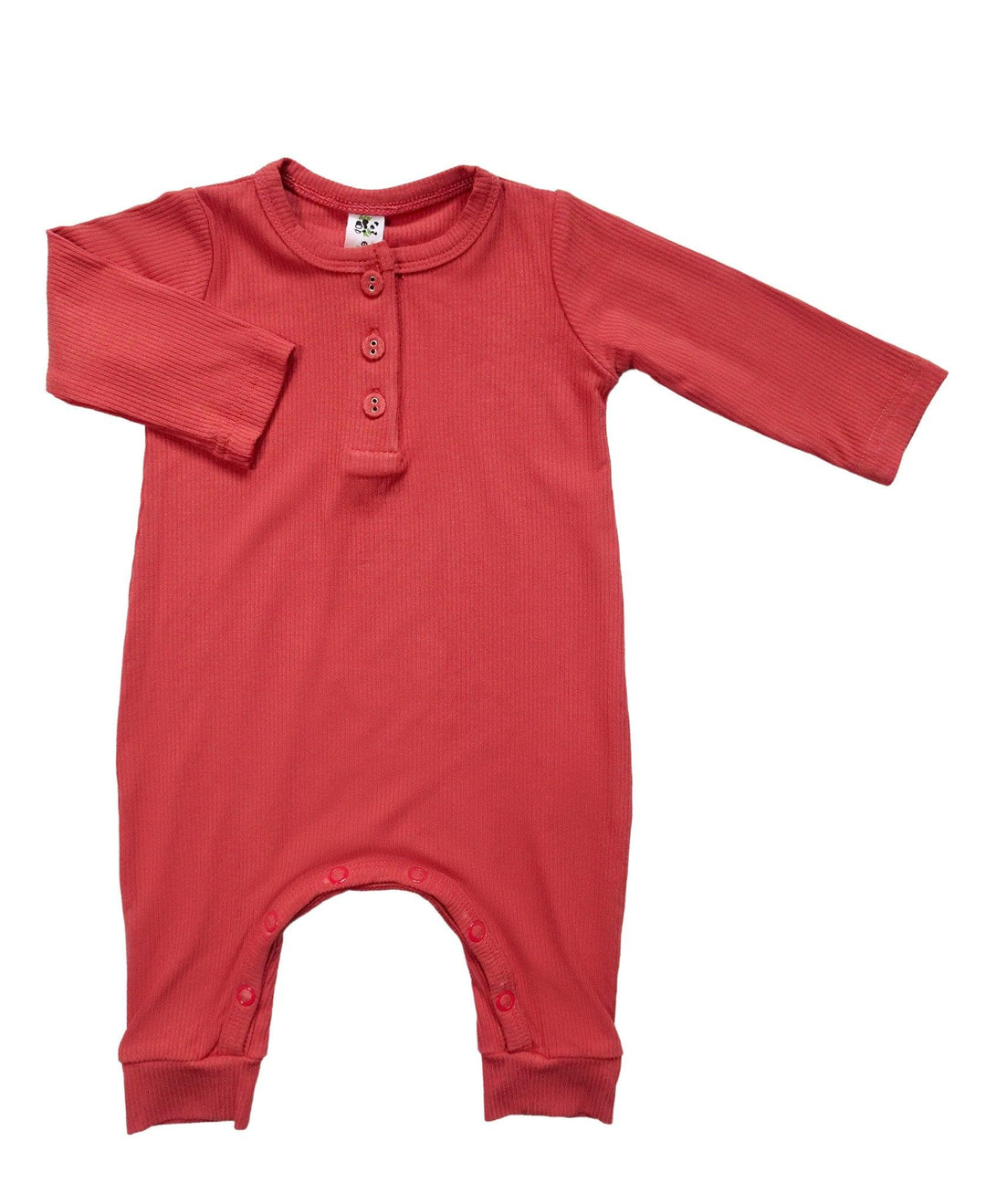 Earth Baby Outfitters-Bamboo Ribbed Long Sleeve Romper