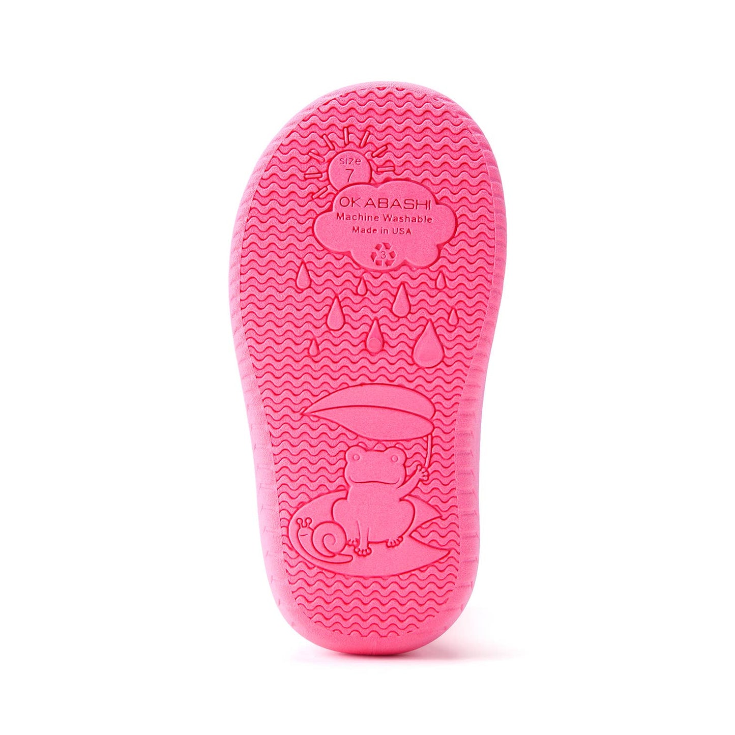 Okabashi - Kendall Toddler Rain Boot: Pink- Hearts