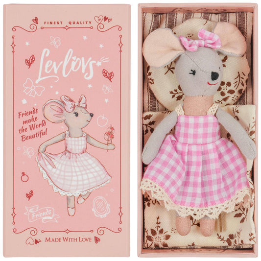 Levlovs Mouse Lulu in a Box with the Bedding Easter Gift