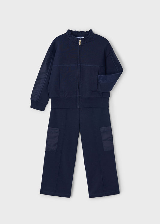 Mayoral Contrast Tracksuit Set Navy