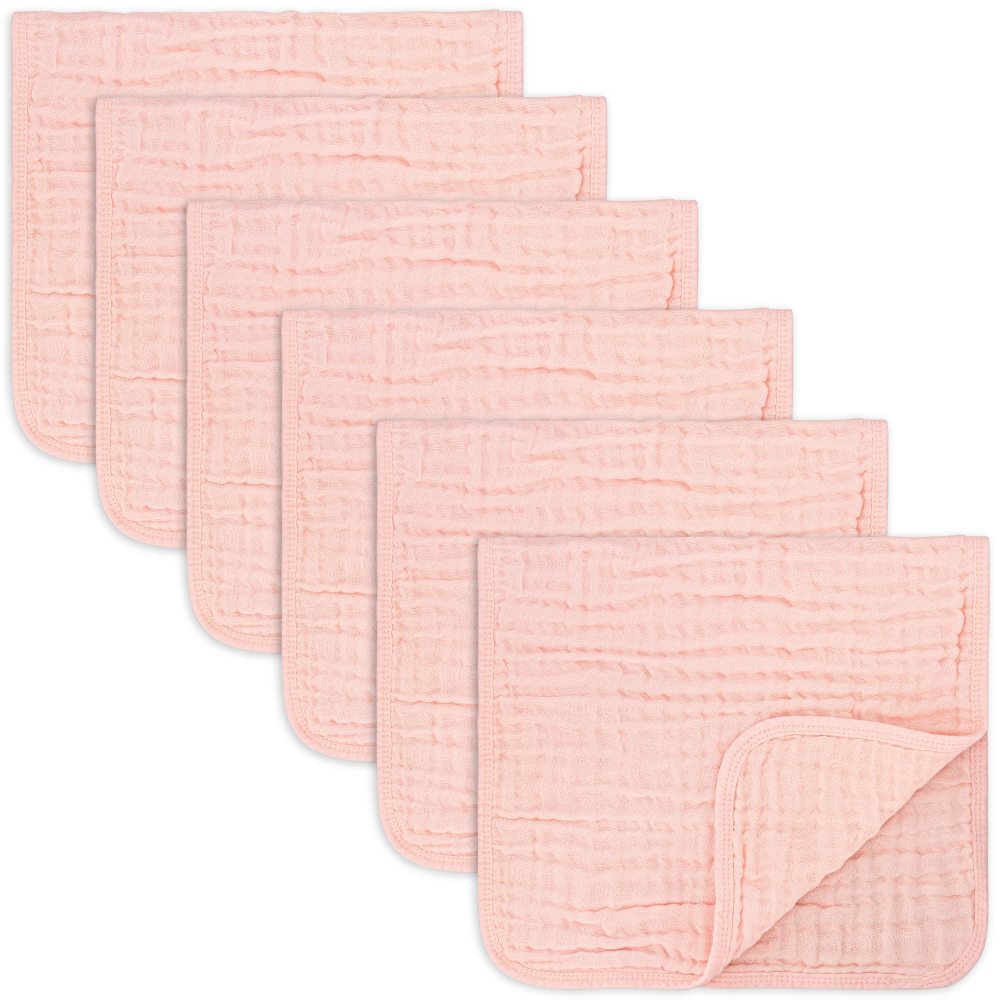 Comfy Cubs - Muslin Burp Cloths By Comfy Cubs: Pack Of 6 / Lace