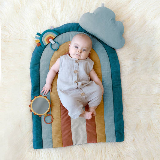 Itzy Ritzy - Bitzy Bespoke Ritzy Tummy Time™ Rainbow Play Mat