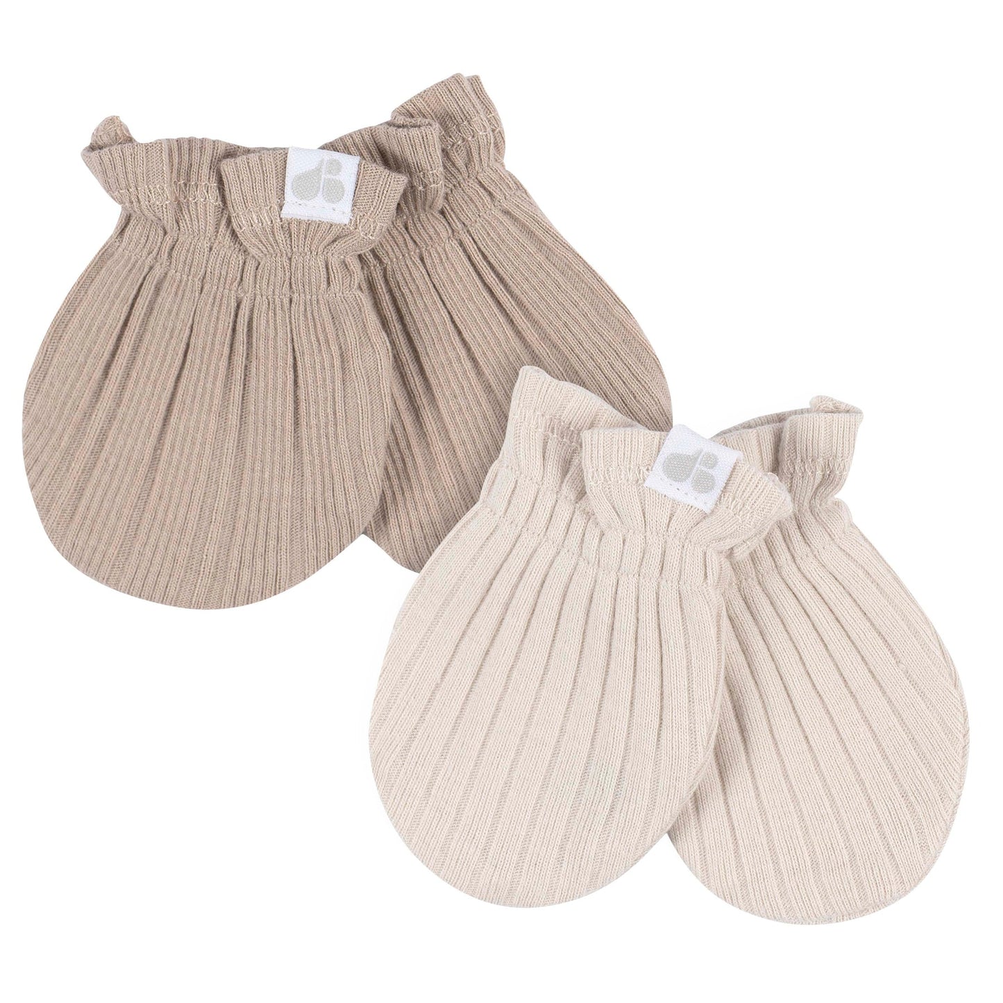 Just Born by Gerber Baby Neutral - 4-Piece Hat and Mittens (TAN)