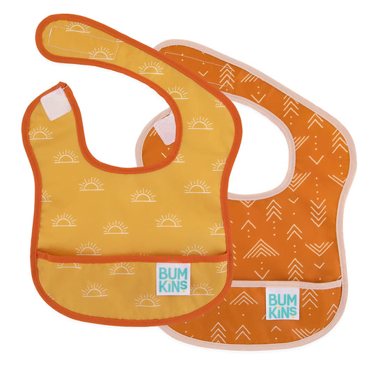 Bumkins - Starter Bib 2Pk - Sunshine/Grounded