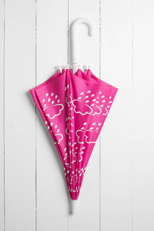 Grass & Air - Little Kids Colour-Revealing Umbrella In Orchid Pink