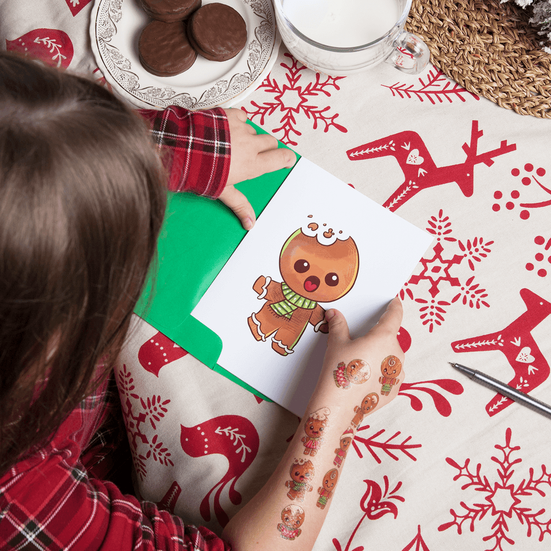 Pico Greeting Card + Temporary Tattoo - The Gingerbread