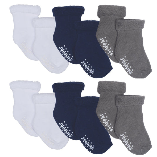 Juddlies -6 Pack Infant Socks - Boys