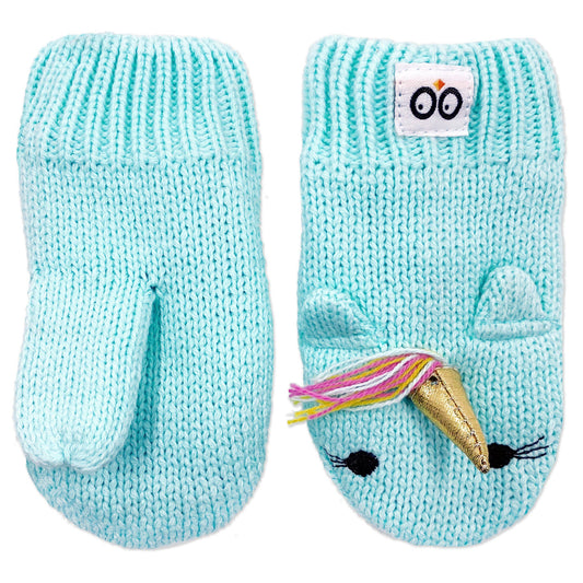 ZOOCCHINI - BabyToddler Knit Mittens Allie Alicorn