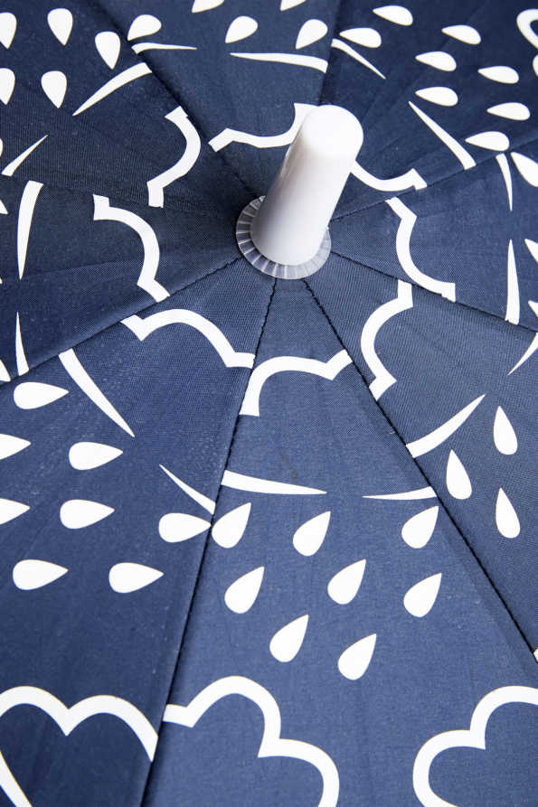 Grass & Air - Colour-Revealing Kids Umbrella In Navy