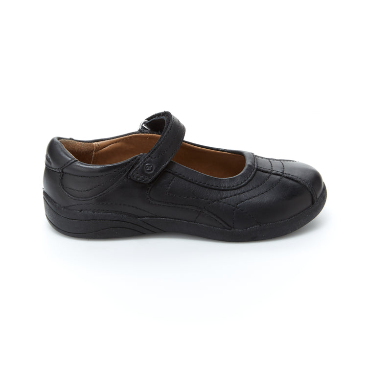 Stride Rite Medium Width Claire Black Uniform Shoes