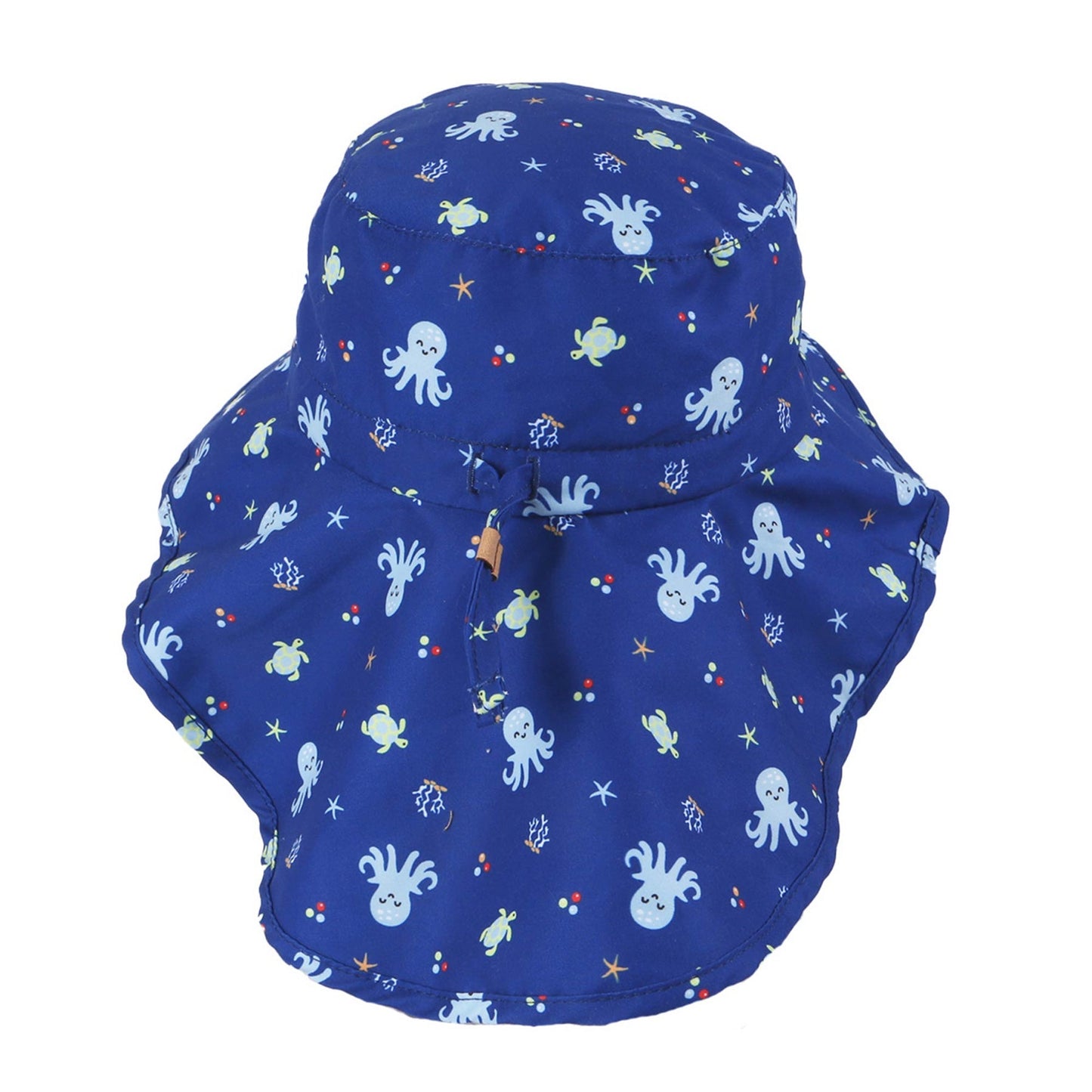 Flapjackkids - Sun Hat With Neck Cape - Octopus