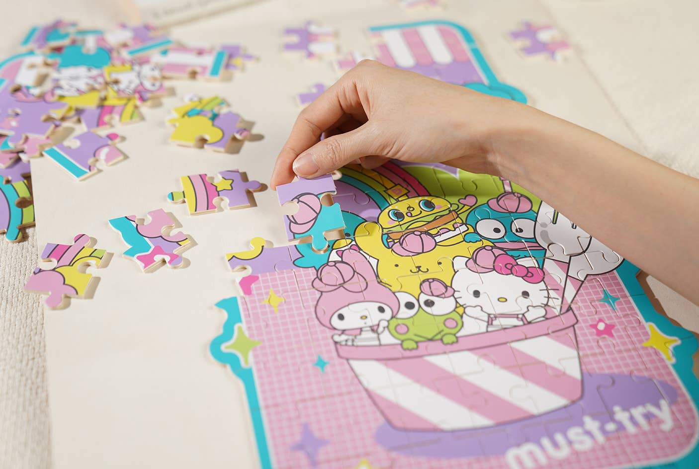 Hands Craft - Hello Kitty Wooden Jigsaw Puzzle: Sanrio