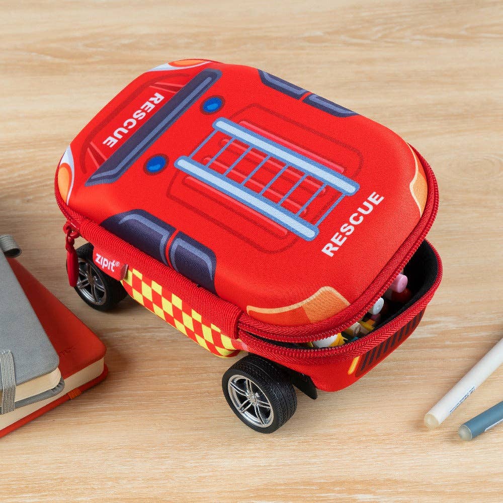 ZIPIT - ZIPIT Truck Pencil Box: Fire Truck