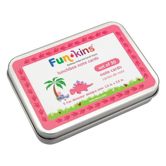 My Funkins - Lunchbox Note Cards for Kids - Pink Dinosaurs